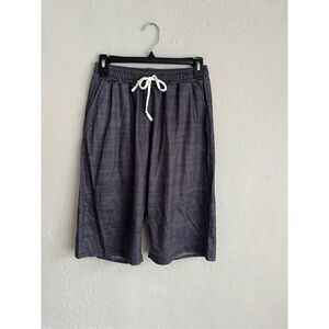 Pixie Lady Woman Charcoal Drawstring Bermuda Short, Size M
